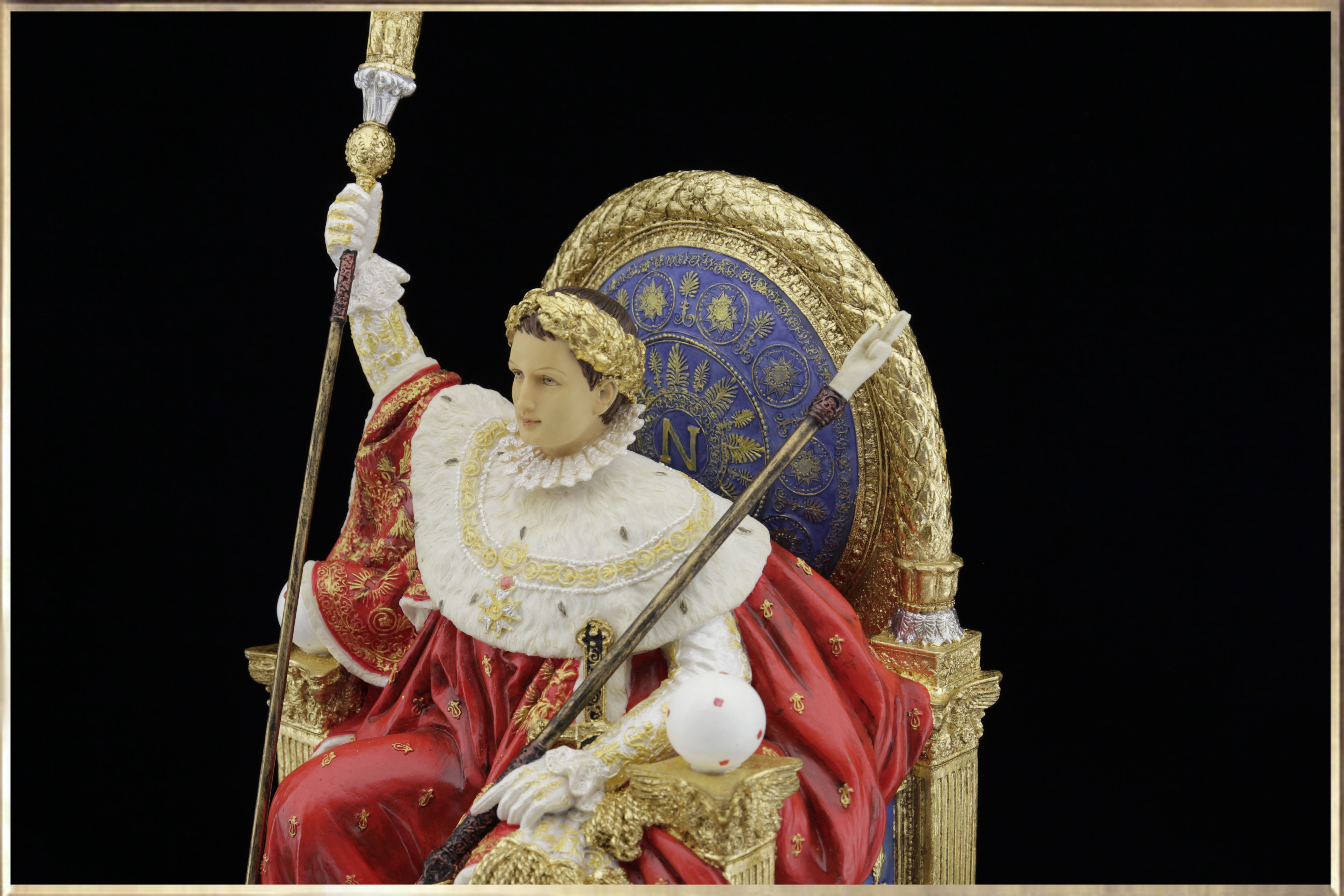 napoleon i on his imperial throne